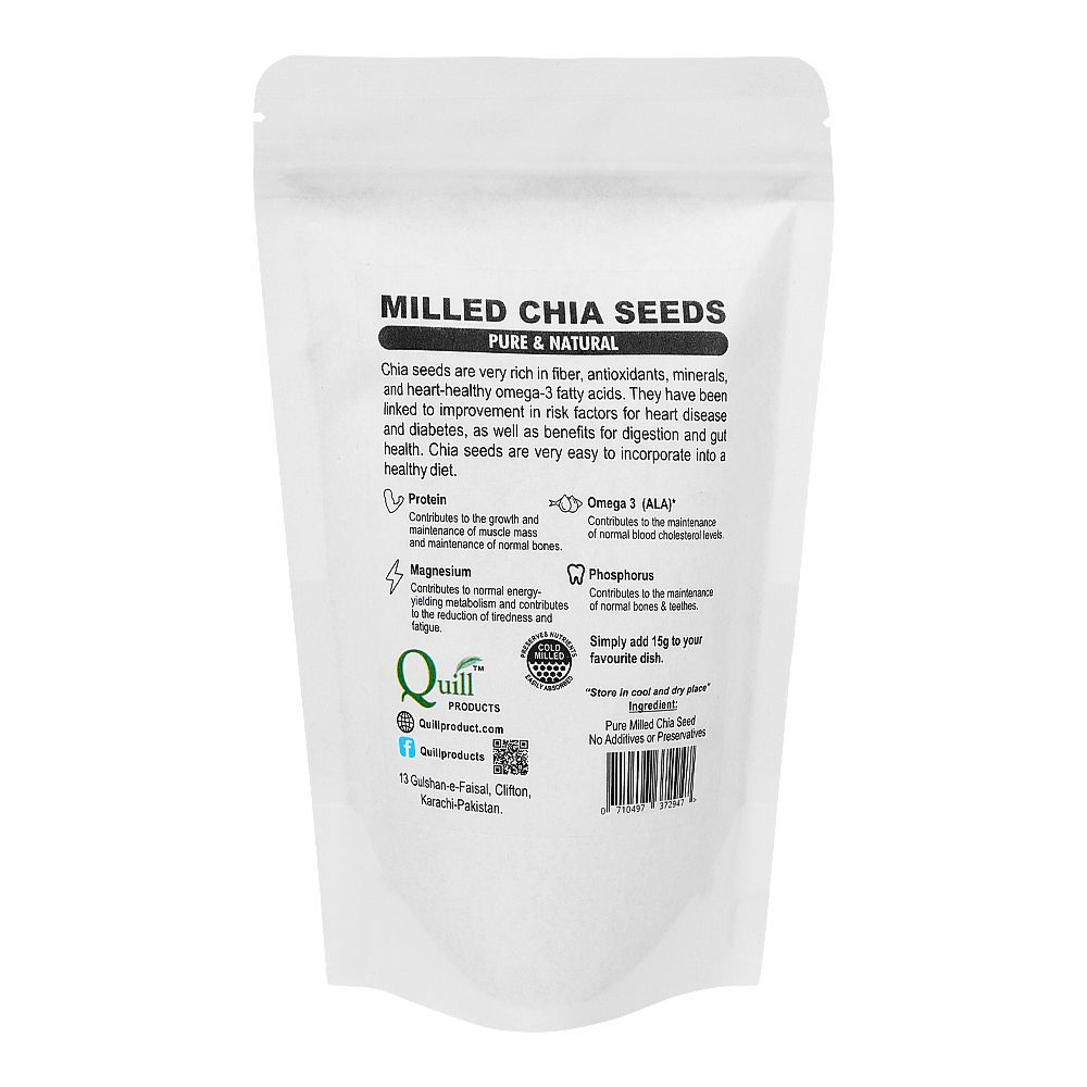 Quill Milled Chia Seeds, 150g - Image 2