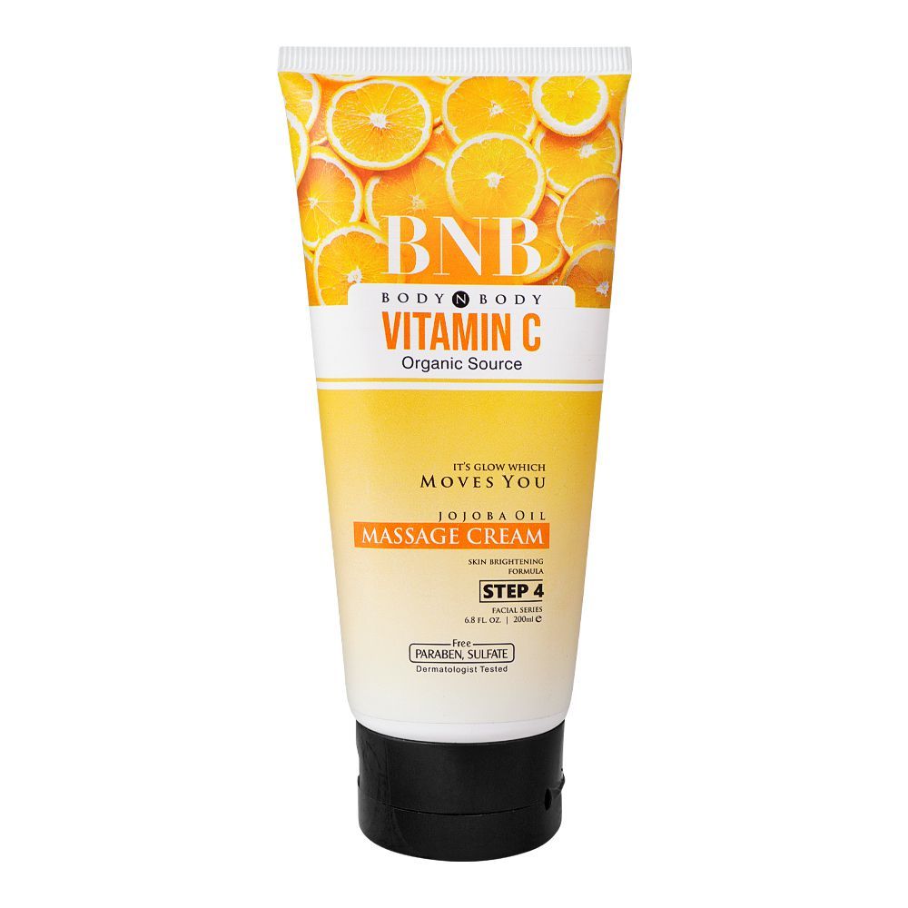BNB Organic Source Vitamin C Massage Cream, 200ml - Main Image