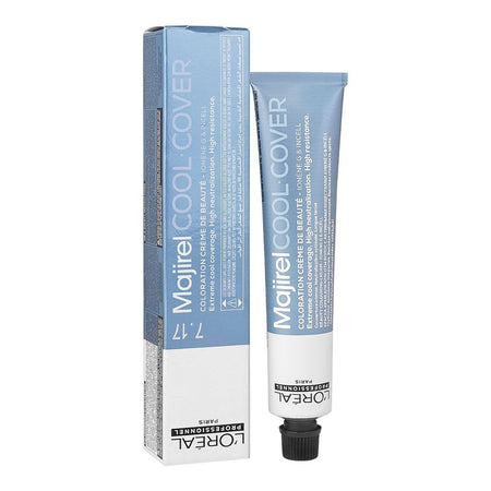 L'Oreal Professional Majirel Hair Coloring Cream, 7.17 Ash Metallic Blonde - Main Image