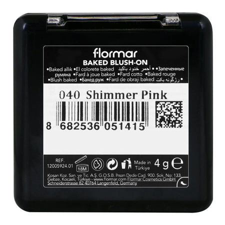 Flormar Baked Blush-On 040 Shimmer Pink, 4g - Image 3