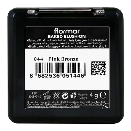 Flormar Baked Blush-On 044 Pink Bronze, 4g - Image 3