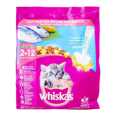 Whiskas Ocean Fish Flavor Junior Cat Food, 480g - Main Image