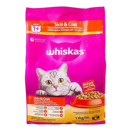Whiskas Chicken & Salmon Flavor Cat Food, 1.1Kg - Main Image