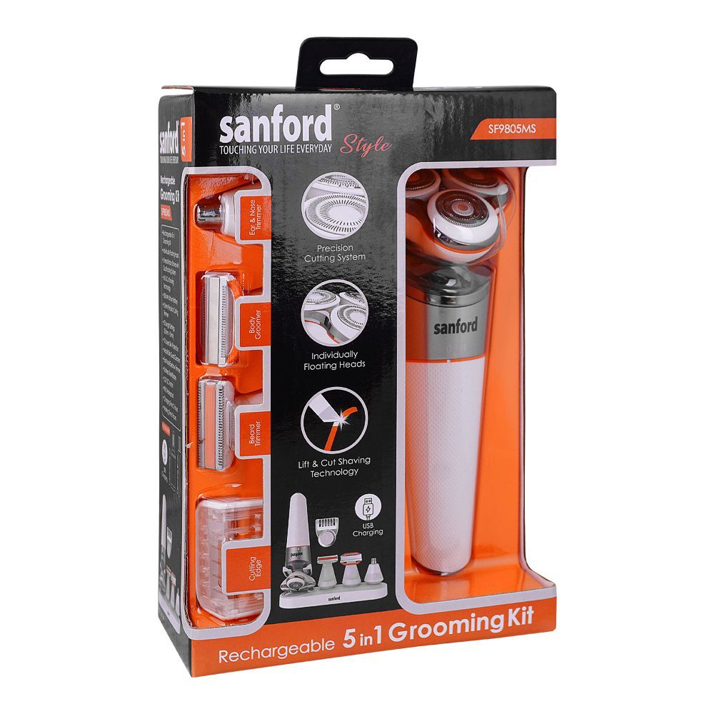 Sanford Rechargeable 5in1 Grooming Kit, SF9805MS - Image 2