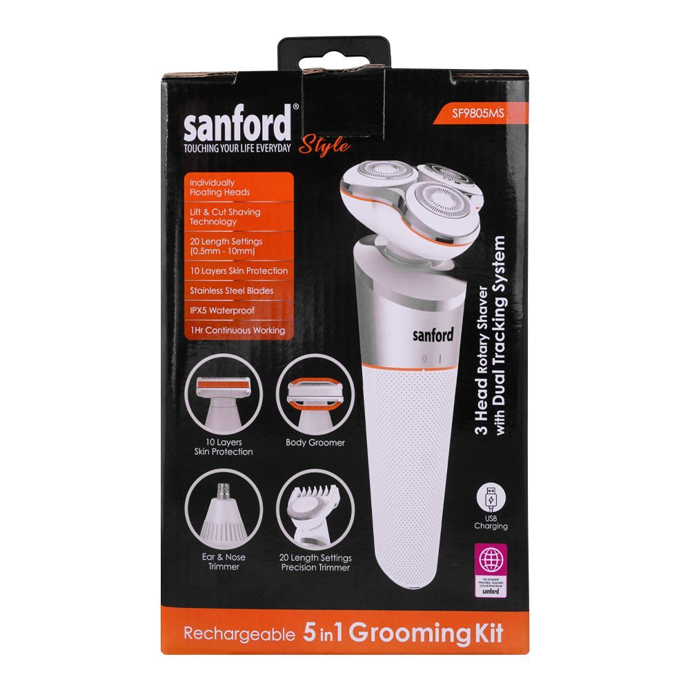 Sanford Rechargeable 5in1 Grooming Kit, SF9805MS - Image 3
