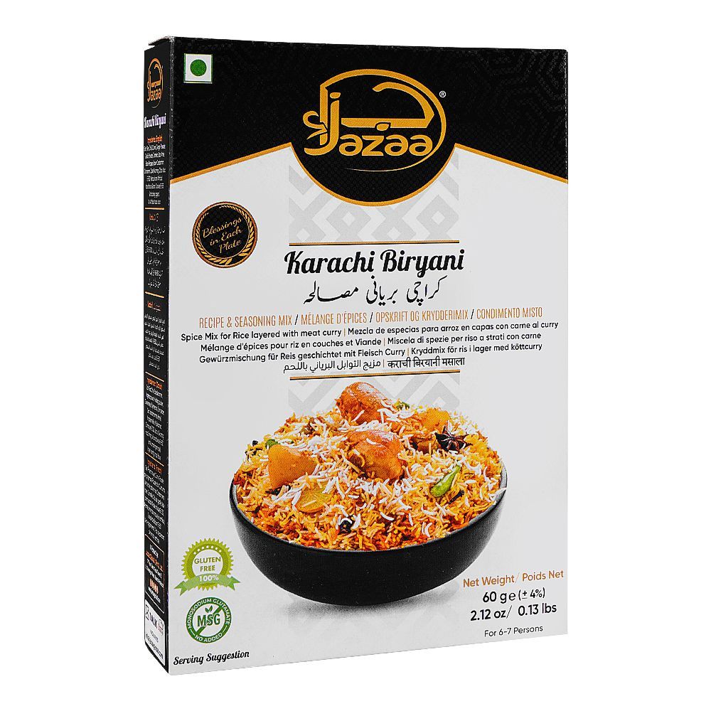 Jazaa Karachi Biryani Masala, 60g - Main Image