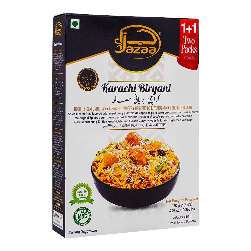 Jazaa Karachi Biryani Masala, 120g - Main Image