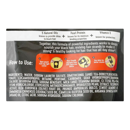 Sunsilk Black Shine 5 Natural Oils, Pearl Protein & VitaminE Shampoo, 360ml, Refill Pack Save Rs.100 - Image 3