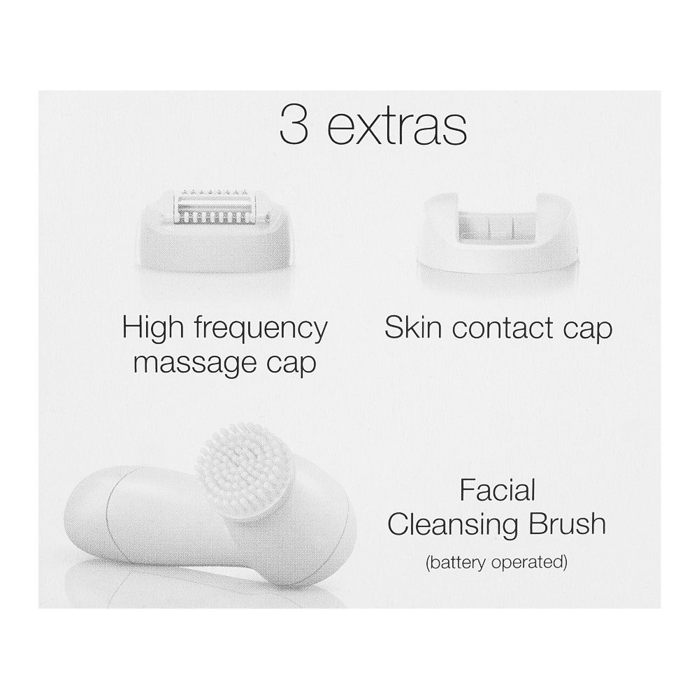 Braun Silk-epil 5 Legs, Body & Face Epilator, White/Blue, 5545 - Image 4