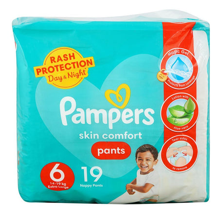 Pampers Skin Comfort Pants, No.6, Extra Large, 14-19 Kg, 19-Pack - Main Image