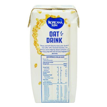 Tropicana Slim Sugar Free Oat Drink Vanillicious Milk, 190ml - Image 2