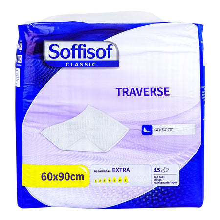 Soffisof Classic Traverse Extra Bed Pads, 23.6in x 35.4in, 15-Pack - Main Image