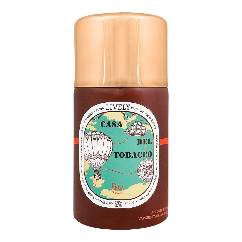Lively Casa Del Tobacco Body Spray, For Men, 250ml - Main Image