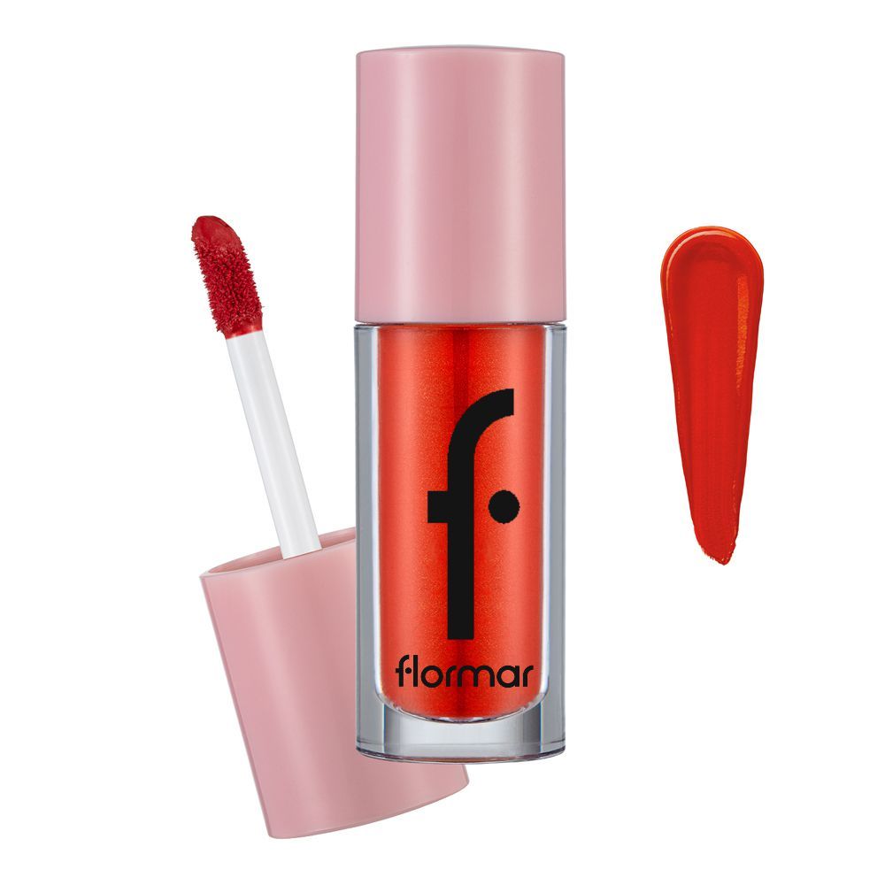 Flormar Mood Booster Blush, Liquid Blush, Doe-foot Applicator, Feel The Red, 4ml, 004 - Main Image
