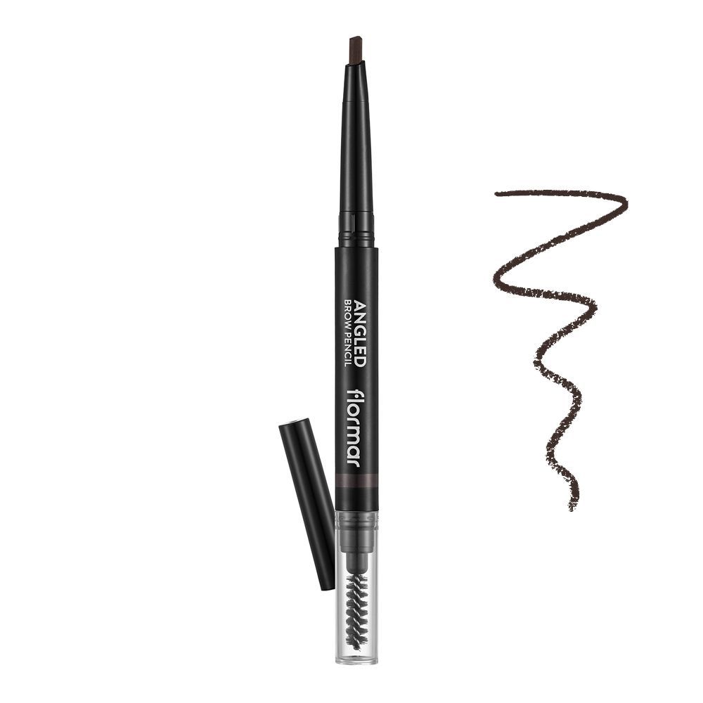 Flormar Angled Brow Pencil, Eyebrow Pencil, For Fuller & shaped Look, Dark Brown, 0.28g, 04 - Main Image