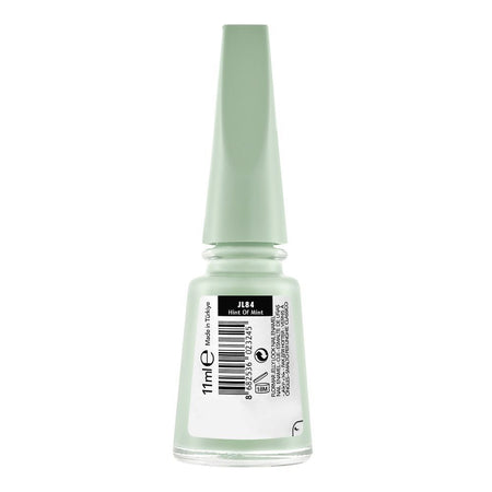 Flormar Jelly Look Nail Enamel, Gel Nail Polish, Thick Brush, Hint Of Mint, 11ml, JL84 - Image 2