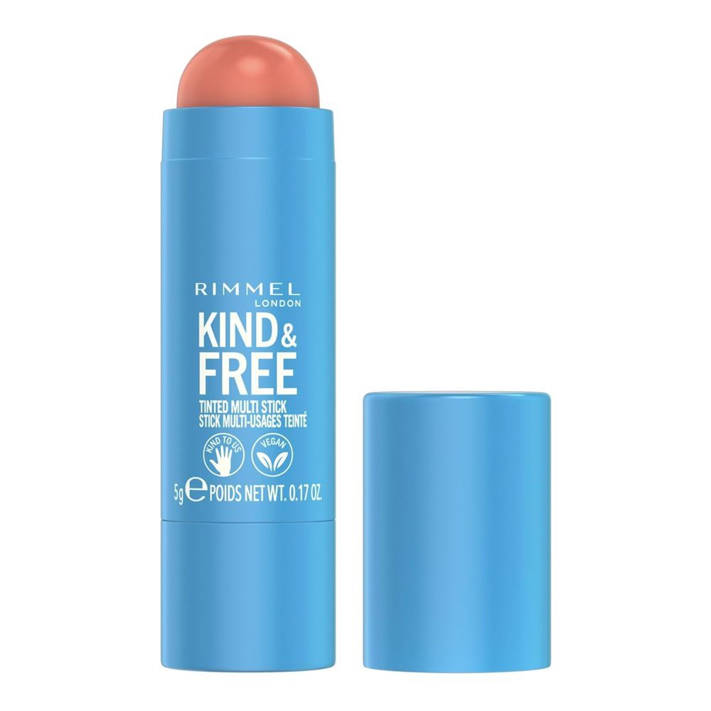 Rimmel London Kind & Free Tinted Multi-Stick, Cheeks & Lips, 002 Peachy Cheeks, 5g - Main Image