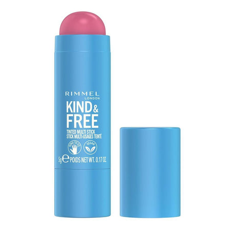 Rimmel London Kind & Free Tinted Multi-Stick, Cheeks & Lips, 003 Pink Heat, 5g - Main Image