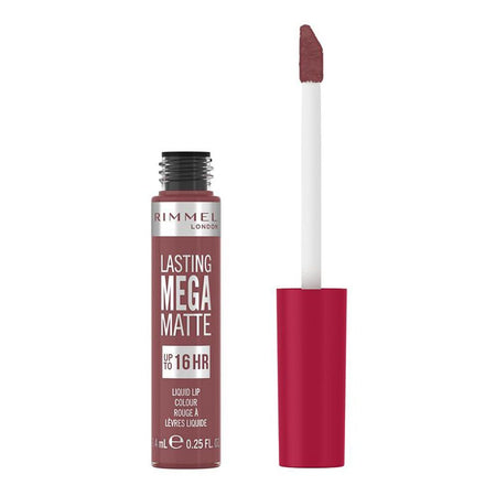 Rimmel London 16 Hour Mega Matte Liquid Lipstick, 210 Rose & Shine, 7.4ml - Main Image