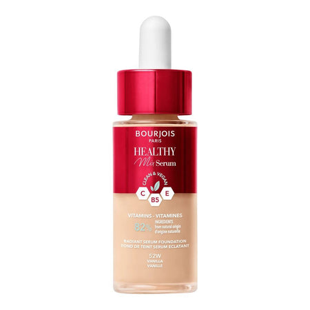 Bourjois Healthy Mix Clean & Vegan Radiant Serum Foundation, Vitamins 82%, 52W Vanilla, 30ml - Image 2