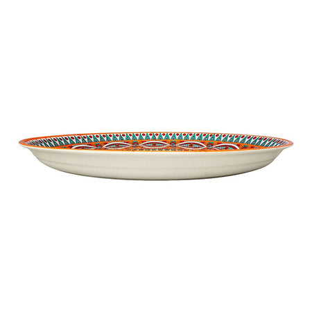 Sky Melamine Thal, Medium, Ajrak Print, Cultural Design, Serving Plate - Main Image