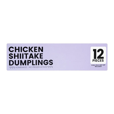 Dimplin Chicken Shitake Dumplings With Chilli Oil and Soy Dip, 12-Pack - Image 3