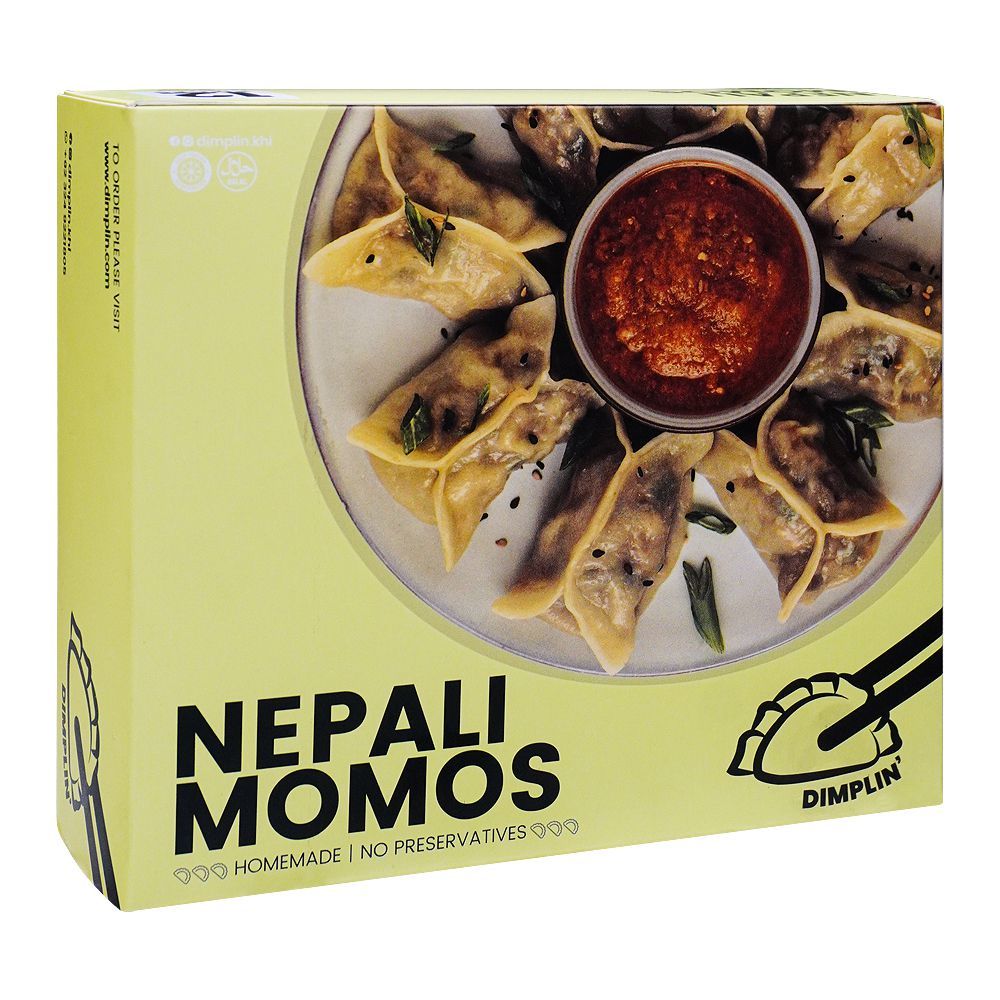 Dimplin Nepali Momos With Red Sauce, 12-Pack - Main Image
