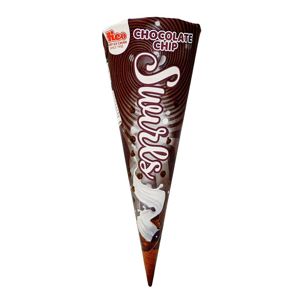 Hico Swirl Chocolate Chip Cone, 100ml - Main Image