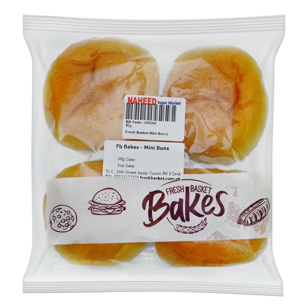 Fresh Basket Mini Buns, 4-Pack - Main Image