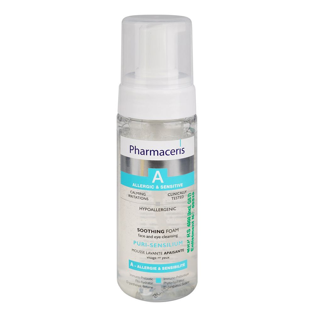 Pharmaceris Puri-Sensilium Face and Eye Cleansing Soothing Foam, For Sensitive Skin, 150ml - Main Image