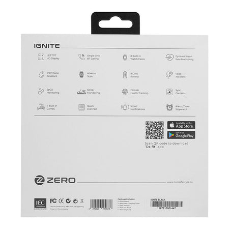 Zero Ignite Advanced Bluetooth Calling, 1.83" TFT HD Display, Black Strap, Zinc Alloy BT Calling, Smart Watch - Image 3