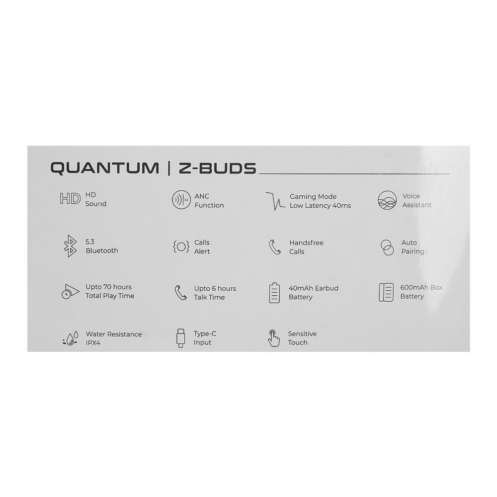 Zero Quantum Z Buds True Wireless Earbuds, Calm Beige - Image 4