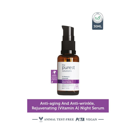 The Purest Solution 1 % Retinol + Ceramide Rejuvenating Retinol Serum, Vegan, For All Types Of Skin, 30ml - Main Image