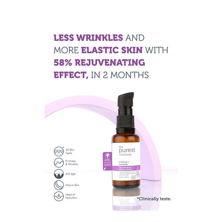 The Purest Solution 1 % Retinol + Ceramide Rejuvenating Retinol Serum, Vegan, For All Types Of Skin, 30ml - Image 2