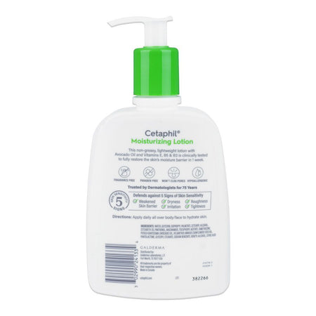 Cetaphil Lotion Moisturizing Dry To Normal, For Sensitive Skin, 473ml - Image 2