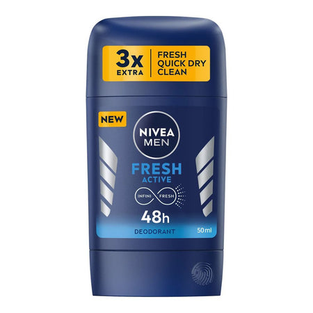 Nivea Men, 48H Fresh Active Infini Fresh Deodorant Stick, 50ml - Main Image