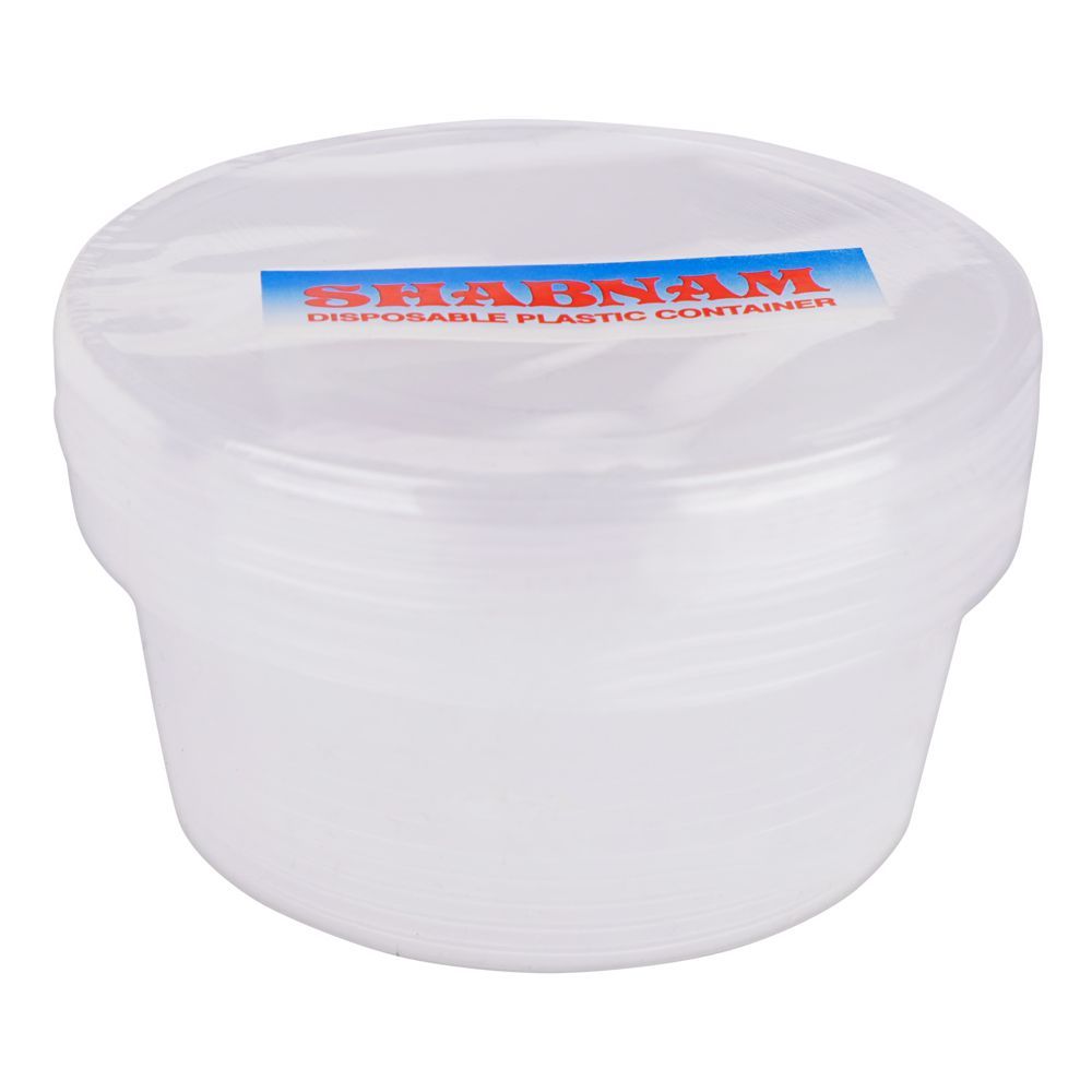 Shabnam Disposable Round Plastic Container - Main Image