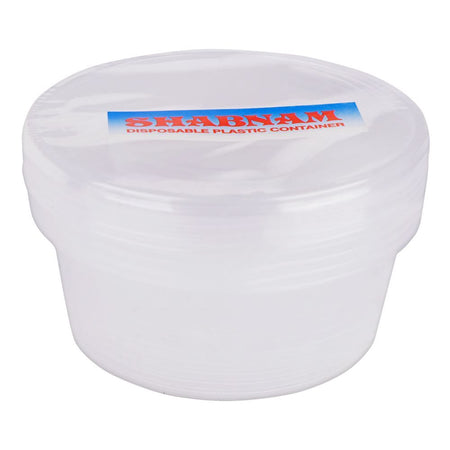 Shabnam Disposable Round Plastic Container - Main Image