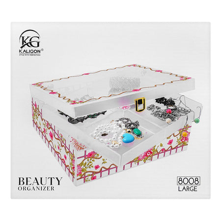 Kaligon Beauty Organizer, Large, Black, 8008-B - Image 4