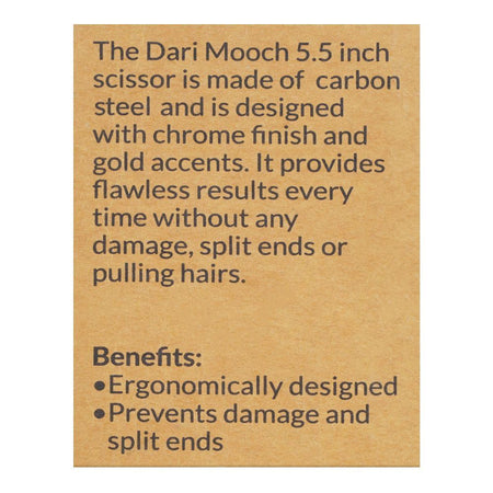 Dari Mooch Beard Scissor, Carbon Steel 5.5 Inch Scissor - Image 4
