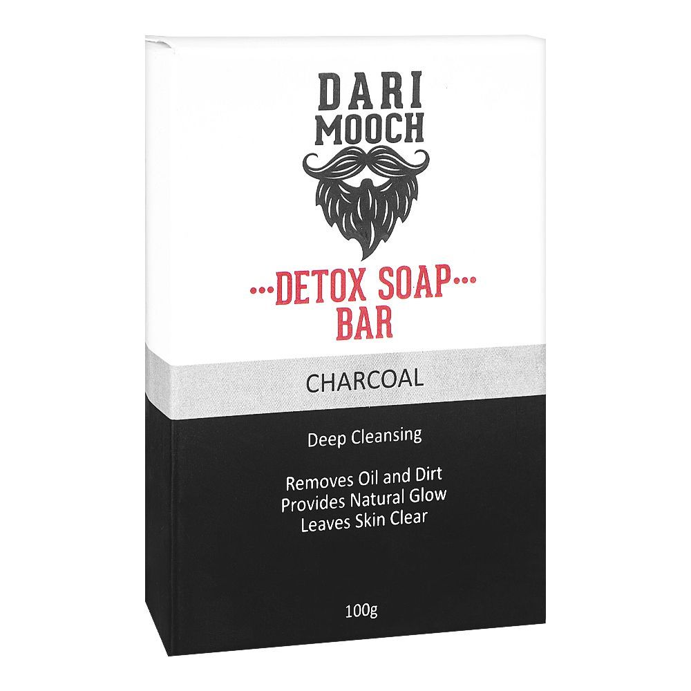 Dari Mooch Charcoal Detox Soap Bar, 100g - Main Image