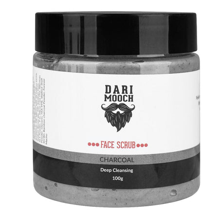 Dari Mooch Charcoal Face Scrub, Deep Cleansing, 100g - Main Image