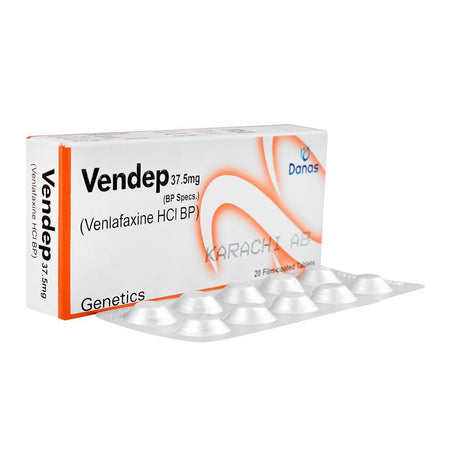 Genetics Pharmaceuticals Vendep Tablet, 37.5mg, 20-Pack - Main Image