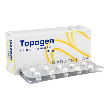 Topagen Tablets 25mg, Strip (10 Tablets) - Main Image