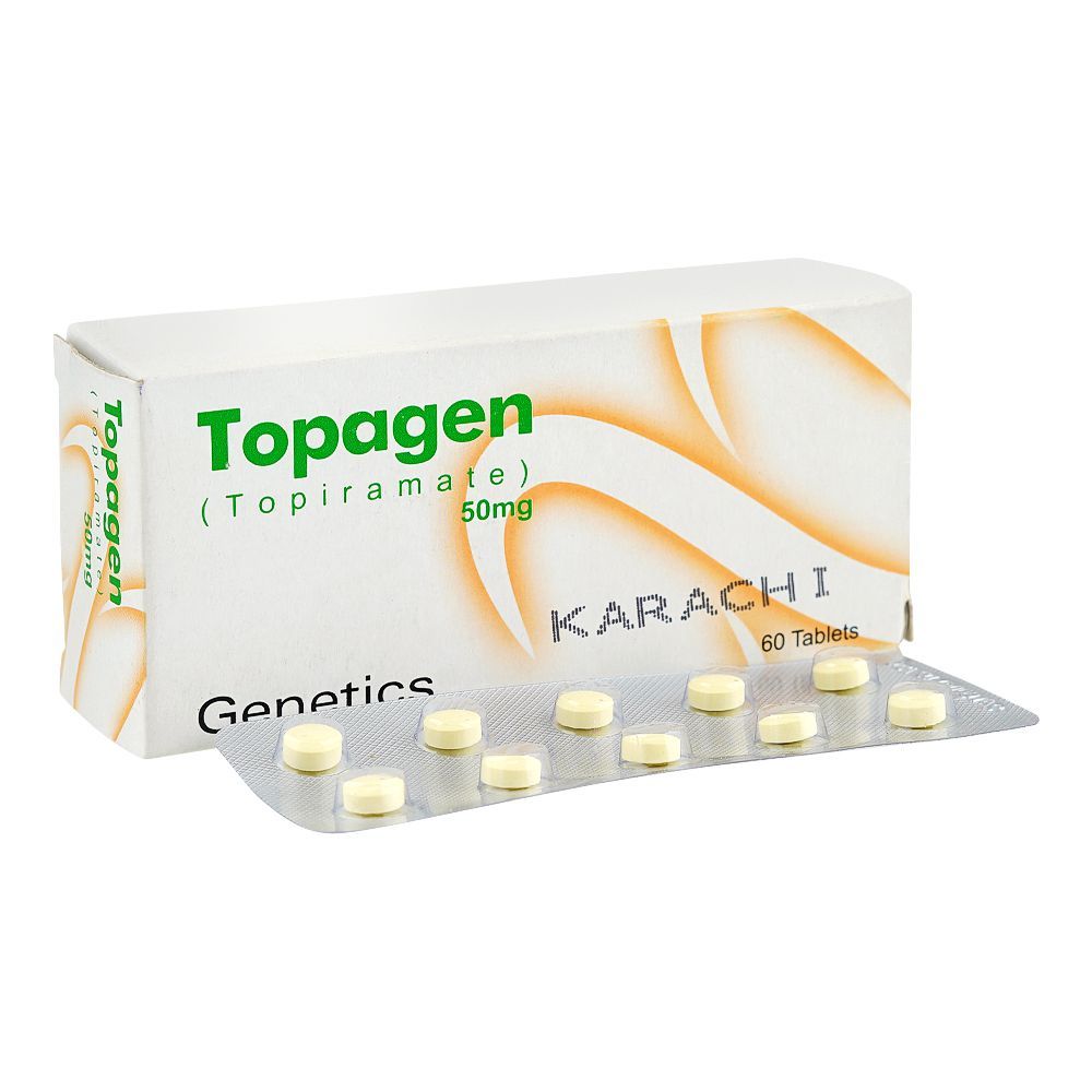 Topagen Tablets 50mg, Strip (10 Tablets) - Main Image