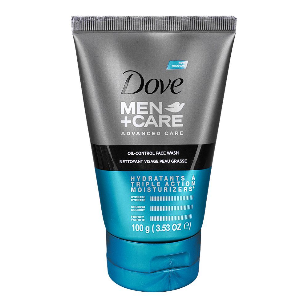 Dove Men+Care Advanced Care Oil Control Face Wash, 100g - Main Image