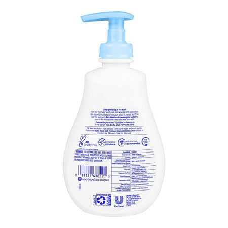 Dove Baby Sensitive Skin Care Hypoallergic Wash, Rich Moisture, Parabens Free, 384ml - Image 2