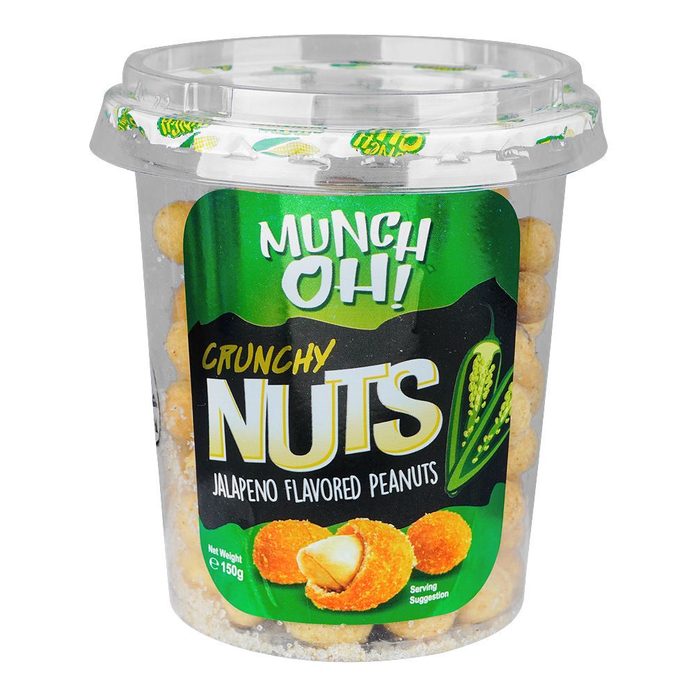 Munch Oh Crunchy Nut's Jalapeno Peanuts, 150g - Main Image