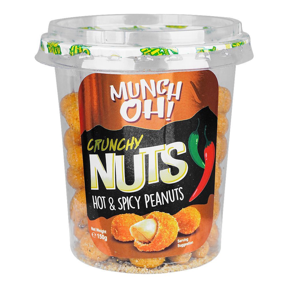 Munch Oh Crunchy Nut's Hot & Spicy Peanuts, 150g - Main Image