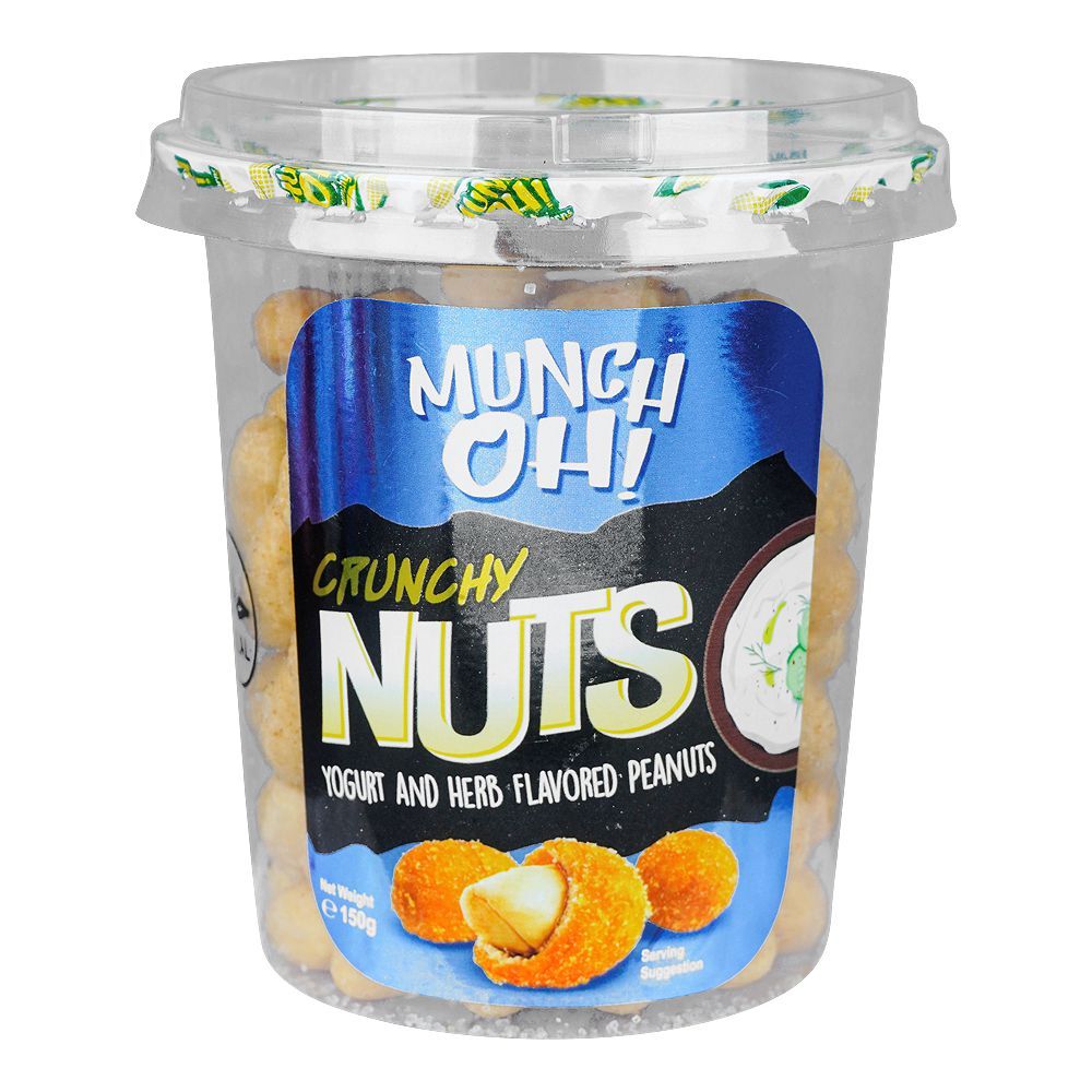 Munch Oh Crunchy Nut's Yogurt & Herb Peanuts, 150g - Main Image